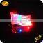 2016 China Factory Led Flag Pin Independence Day Decoration Flashing Flag