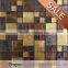 PM234865 luxury Gold foil crystal glass mosaic