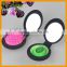 promotion round foldable mirror and hair brush comb set