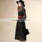 2016 excellent quality fashion Stripe Chiffon long sleeve high Waist dress design