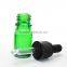 5ml green glass e-liquid bottle