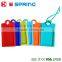 Customed Travel Luggage Suitcase Baggage Suqare Tags Paper Name Address ID Labels Silicone Tag