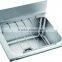 Stainless Steel 304 Single Bowl Hand Wash Basin Kitchen Sink GR-591