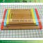 Non-slip Bamboo serving Board with colorful silicone edges