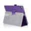 Leaf Flip Lichee PU Leather Case Cover for ipad with Hand Strap