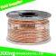 164ft 2x 1.5mm transparent Twin core wire Cable