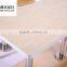 Double panel wood dining table