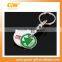 Custom canadian shopping cart coin key chain