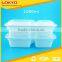 PP disposable plastic food container 2 compartment meal prep containers