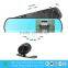 dvr h 264 dual cameras mirror car dvr vehicle blackbox dvr XY-9064