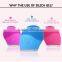 Waterproof IPX7 girl use facial cleansing brush for makeup wash exfoliating gel