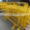 Flat foot galvanized steel taffic barrier / free standing temporary stage barrier / powder coated portable pedestrian barricade