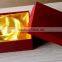 Red color, rectangular shape cardboard gift box
