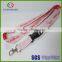 Custom fashion jacquard logo on cord rope lanyard