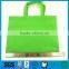 Green non woven tote zipper bag