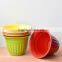 Cheap colored plant fiber biodegradable plastic plant pots wholesale