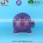 BSCI Audit Factory Simple fashion design ceramic glazed pig shape coin bank, money box