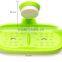 Vacuum suction cup kitchen and bathroom plastic shelf/holder/soap frame