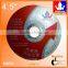 4-1/2"(115x1x22.2mm) Flat Resin Bonded Reinforced Cutting Wheel For Stainless Steel