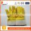 DDSAFETY 2017 Hot Sale Fully Yellow Latex Crinkle Finished Gloves