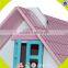 Wholesale kids beautiful wooden dollhouse miniatures fashion baby wooden dollhouse toy W06A030