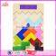 2017 Best design classic building toys wooden tetris game for kids education W14A169