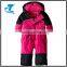 New arrival baby one piece clothing sets girls red toddler snowsuit