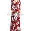 2017 OEM Hot Lady Sexy Floral Photo Maternity Nursing Wrap Dress