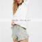 Summer rayon high rise shimmering cute boho ruffle icing shorts