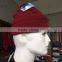 men folded-up polyester polar fleece winter beanie hat wholesale