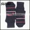 Men's all-pure combed cotton striped toe socks thick socks