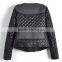 2015 leather quilted fashion jacket,quilted jackets for women