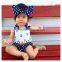 3pcs set cute polka dots baby girls anchor rompers M7031503