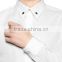Men white business shirt with star print on the neck