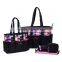 NEWEST 5pcs set 600D polyester baby changing bag/baby diaper bag/mummy bag