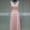 Real Sample Cheap Lace Chiffon Sleeveless Long Bridesmaid Dress