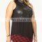 CHEFON Pretty Faux Leather Shirt CWPD0023