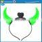 Halloween Party Plastic Devil Horn Headband with Light