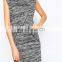 New Style Couture Clothing Tall Midi Dress With Twist Waist Women Knitted Casual Dress