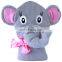 New Cartoon Soft 100% Cotton And Bamboo Pretty Pink Girl Elephant Hooded Baby Towel