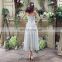 Wholesale Sweetheart Sleeveless Lace-Up Tea-Length Lace Wedding Dress SQS038