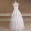 Cap Sleeve Boat Neck Tulle Beaded Trim Crystal Beads For Wedding Dress