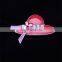 Made In China Cheap Metal Red Enamel Hat Shape Brooch Pins For Women