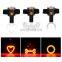 5 Shape Hear/Bone/X/Circle 250mAh Red LED Creative Bike Tail Light