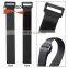 Battery cable tie strap With Plastic Buckle / Hook Loop Wire Tie with Customized Logo