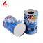 Metal cylinder tin container tinplate round tin can