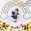 baby picture swaddle super soft 100% organic cotton muslin baby milestone blanket