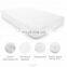 Waterproof Fitted Quilted Crib and Toddler Protective Pad Cover (White) Mattress