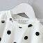 2020 summer girls loose tie polka dot cat skirt suit