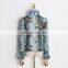 TWOTWINSTYLE Perspective Bowknot Collar Flare Long Sleeve Ruffle Shirt Women 2020